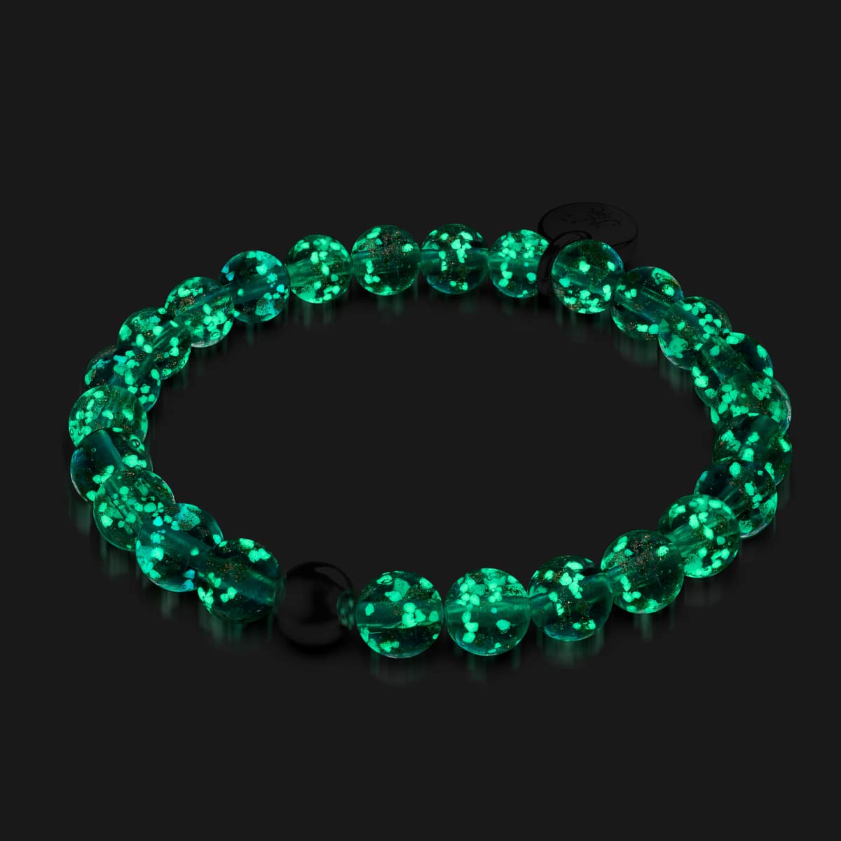 À feuilles persistantes | Argent sterling .925 | Bracelet Verre Luciole